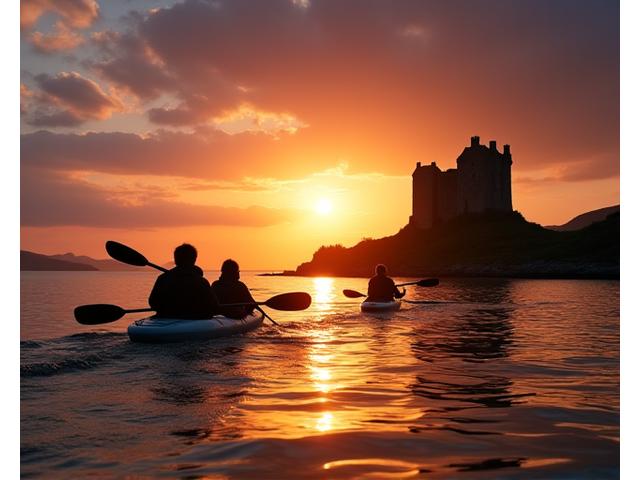 Sunset Kayaking near Castle