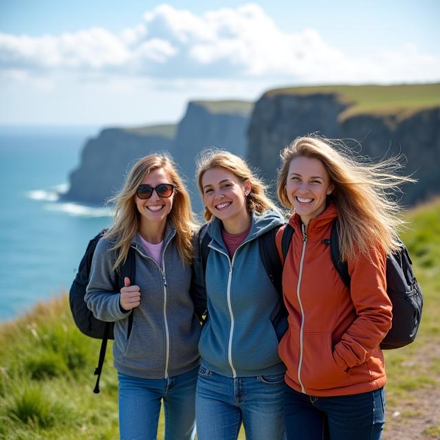 Women's Group at Cliffs of Moher